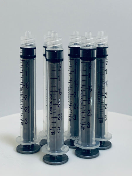 500-pack of 3cc Monoject Luer-lock syringe applicators