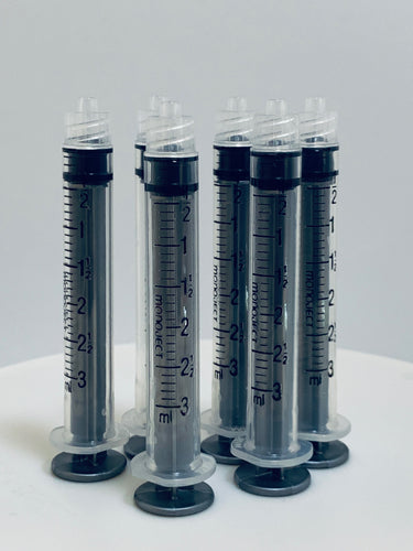 100 - 3CC Monoject Luer Lock Syringes