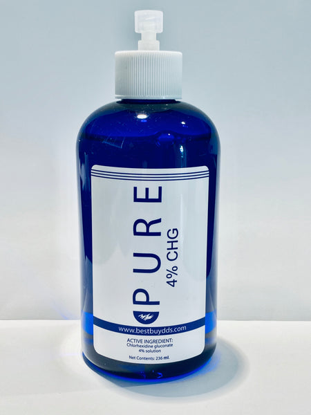 Pure 4% CHG 8oz refill bottle