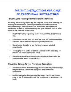 Indirect Provisionals
