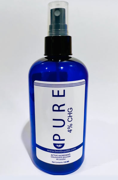 Pure 4% CHG 8oz spray bottle