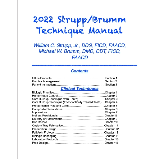 2022 Strupp Brumm Technique Manual
